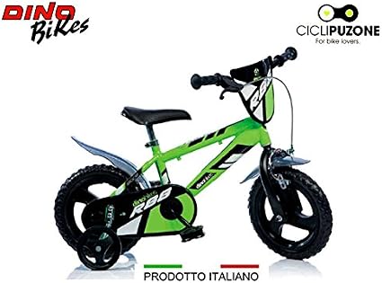 Cicli Puzone Bici 12 Bimbo Verde Fluo Dino Bikes Art 412 UL Sport e giochi  all'aperto Giochi e giocattoli outlookplanningdevelopment.com.au