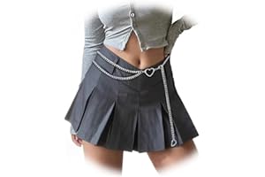 EYRAEVOR Waist Chain Belt for Women Fashion Multilayer Chain Belt Y2K Style Heart Waist Body Jewelry for Dress