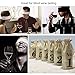 Shintop 10pcs Jute Wine Bags, 14 x 6 1/4 inches Hessian Wine Bottle Gift Bags with Drawstring for Blind Wine Tasting (Numbered, Brown)