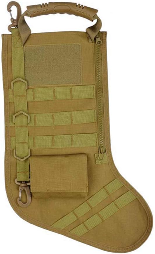VORCOOL 1Pc Creative Christmas Stocking Bag Waterproof Tactical Hanging Bag Hanging Storage Bag for Outdoor Enthusiasts