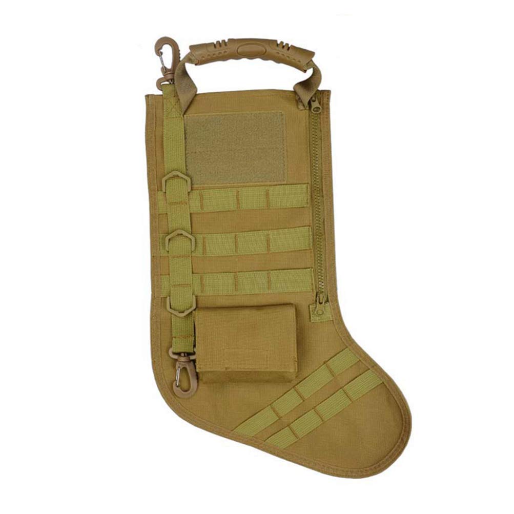 VORCOOL 1Pc Creative Christmas Stocking Bag Waterproof Tactical Hanging Bag Hanging Storage Bag for Outdoor Enthusiasts