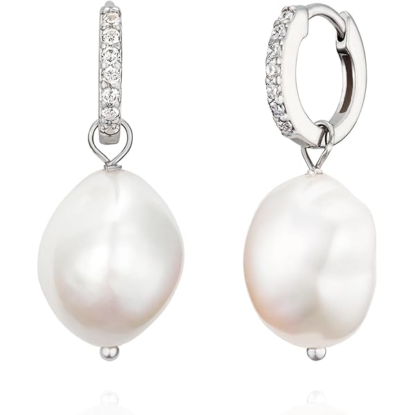 SILVER925 PEARL HOOP EARRINGS /シルバー/ピアス Twist Hoop Pearl Pierce【Silver925】(Gold) | WIZBLE