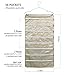 BB Brotrade Hanging Jewelry Organizer,Accessories Organizer,56 Zipper Pocket Organizer for Holding Jewelries (Beige-Zipper)