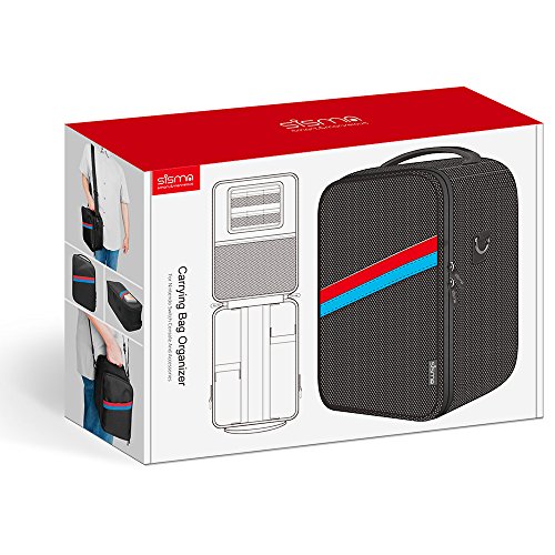 Sisma Travel and Storage Case for Nintendo Switch Console Dock Joy-Con Straps Pro Controller Cables Accessories -Black SVG180402SWB-B - Thumbnail 6