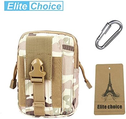 Tactical Molle Pouch, Elite Choices Compact EDC Utility Gadget Waist Bag Pack with Cell Phone Holster for iPhone 6 Plus Outdoor Sports Hiking