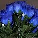 Efavormart 84 Artificial Buds Roses for DIY Wedding Bouquets Centerpieces Arrangements Party Home Decoration Supply - Royal Blue