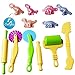 Carykon Smart Dough Tools Kit with Models and Molds, Set of 12, Dinosaur