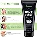 AsaVea Black Mask Peel off Mask, Charcoal Purifying Blackhead Remover Mask Deep Cleansing for Acne & Acne Scars, Blemishes, Anti-Aging, Wrinkles, Organic Activated Charcoal