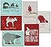 BEST PAPER GREETINGS Holiday Cards with Envelopes - Holiday Card Blank Inside for Notes - Winter Animal Designs & Winter Greetings - Cardstock & Blank Envelope - 4x6 in, 48-Pack