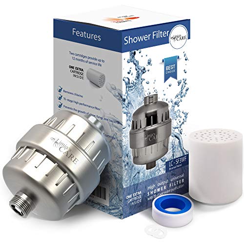 15Stage Shower Filter 2 Replaceable Filter Cartridges Water Filter