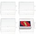 Plastic UNO Card Case Holder Designed for 112Pcs Classic Mattel UNO Card Game, High Capacity Playing Card Case Box Storage (NO Cards) (Set of 8)
