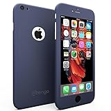 Mengo SlimFit 360 [Ultra-Thin] Case for iPhone 6/6S With Tempered Glass Screen Protector - Blue (Will Not Fit 6/6S Plus)
