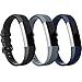 RedTaro Bands Compatible with Fitbit Alta/Alta HR Pack of 3(Black,Grey,Navy Blue) Large,Adjustable Replacement Accessory Bands/Straps for Fitbit Alta HR/Alta for Women/Men(no Fitbit Fitness Tracker)