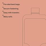 Tommee Tippee Closer to Nature Milk Storage Bags 350ml Pack 36 Pre-Sterilised view 12