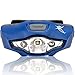 LED Headlamp Flashlight by SmarterLife - Ideal Running Lights for Runners with 6 White & Red Light Modes - Headlamps for Adults, Kids, Hiking, Camping - Only 1.5.Oz & Uses 1 Battery (Midnight Blue)