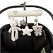 UNKE Baby Music Plush Activity Crib Stroller Soft Toys Rabbit Star Shape