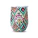 LKZAIY Wine Tumbler Stemless Vacuum Insulated Wine Glass Stainless Steel Tumbler with Lid - 12 OZ Double Wall Insulated Metal Wine Glass, Coffee Mug for Champaign, Cocktail, Beer
