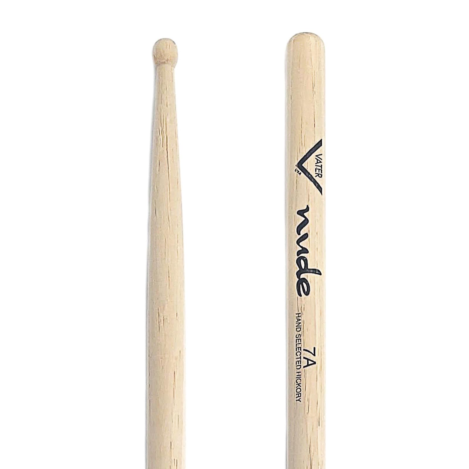 Vater Drumsticks VHN7AW - 7A Nude Series - Ball Wood Tip