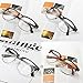 Daxin Unisex Glasses Hipster Vintage Glasses Non-Prescription Half Frame Clear Lens Nerd Eye wear