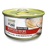 CANIDAE Grain Free PURE Recipes Adult Cat Wet Food Seafood Recipe, 3 oz (12-Pack)
