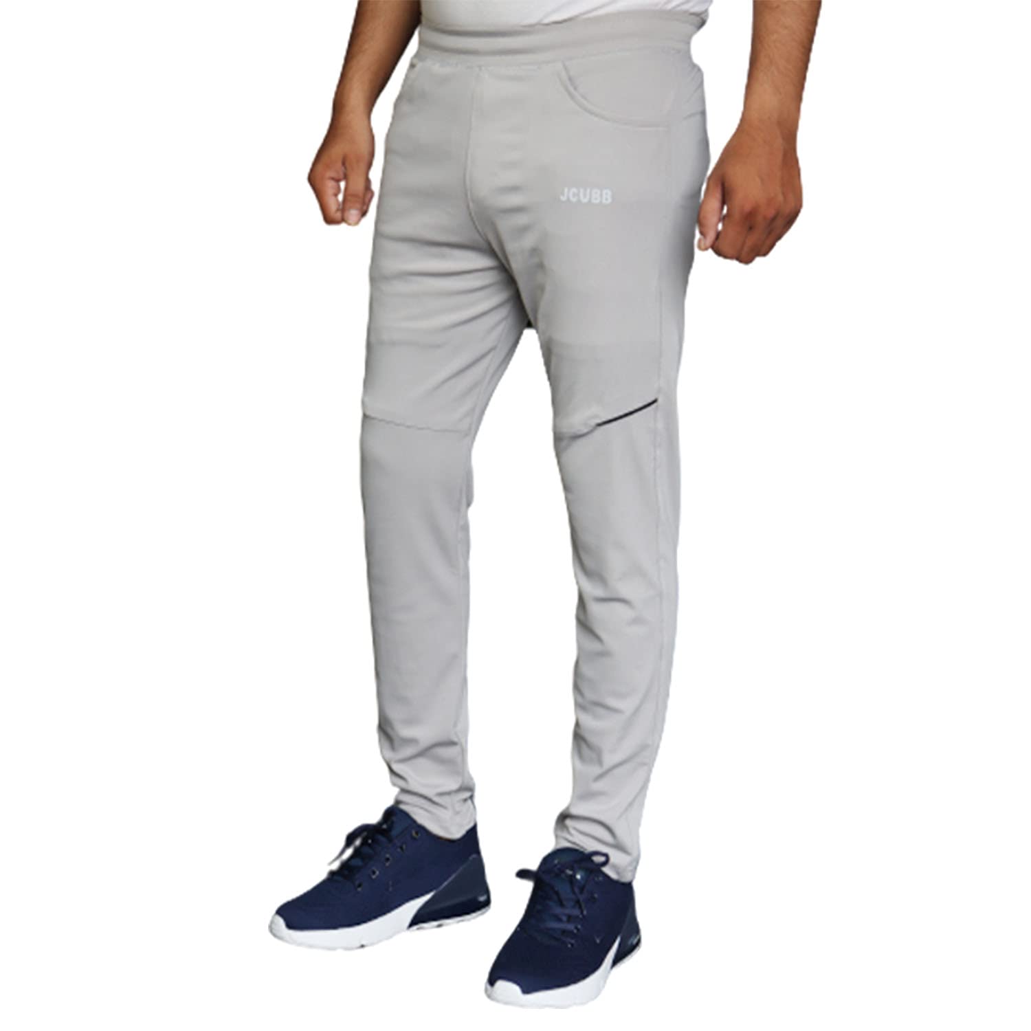 JCUBB Fashion Track Pant Fabric, Grey Lowers, Trackpants for Men, Lower for Men (XLarge