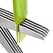 Herb Scissors - 5 Blades 304 Stainless Steel Herbs Scissors - Kitchen Shears with Cleaning Comb - Fast & Easy to Clean, Packed in a Premium Gift Box