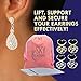 Magic Earring Backs - Our Lifts Will Do Wonders for Your Lobes! 2 Pairs of Adjustable Hypoallergenic Lifters (Sterling Silver & 18K Gold Plated) - Jewelry Pouch & Jewelry Polishing Cloths Included!