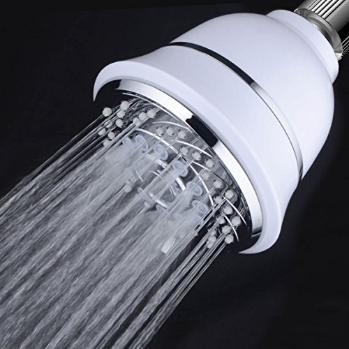 AquaCare By Hotel Spa Filtered Shower Head 4 Inch Chrome Face 6 Setting