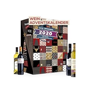 Wein Adventskalender mit 24 außergewöhnlichen Weinsorten aus aller Welt | Geschenk für Erwachsene| Wein aus…