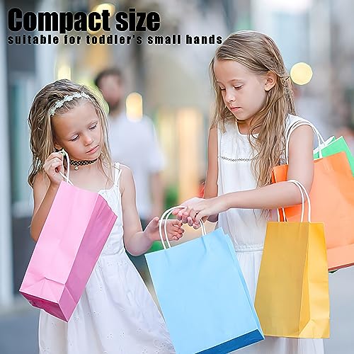 VGOODALL 30PCS Gift Bags with Tissue Paper, Party Favor Bags with Handles Small Gift Bags Set 8 Colors for Gift Wrap Birthday Wedding Baby Shower