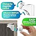 Baby Proofing, 43 Pcs Cabinet Locks Child Safety- 8 Magnetic Cabinet Locks+2 Keys, 16 Clear Corner Protectors, 10 Outlet Plugs, 6 Child Safety Locks, No Drill Required Baby Proof Set