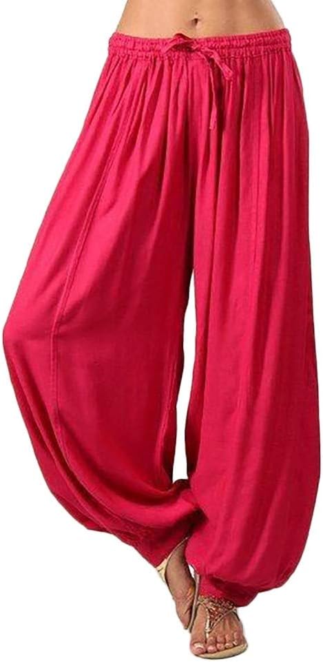 Pants for Women, Pervobs Women Loose Elastic Waist Pants Yoga Bloomers Pants Trousers