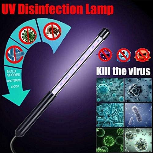 UV Light Sanitizer Portable Travel Wand 3W UV Sterilization Light Without Chemicals for Wardrobe Smartphone Hotel Household Toilet Car Pet Area Toys Germ-Killing Function