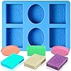 Siliconen Cupcake Zeepvorm Siliconen Zeep Maken Supplies Zeepmal Siliconen Zeepmal DIY Zeepvormen Rechthoekig voor Het…