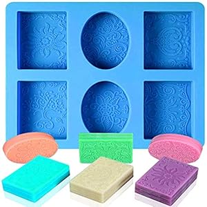 Siliconen Cupcake Zeepvorm Siliconen Zeep Maken Supplies Zeepmal Siliconen Zeepmal DIY Zeepvormen Rechthoekig voor Het…