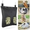 Geegoods Rabbit Hay Feeder Bag, Guinea Pig Hay Feeder Storage ，Hanging Feeding Hay for Small Animals 600D Oxford Cloth…