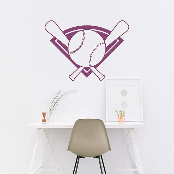 Pegatina de pared decorativos navideños Único diseño de béisbol pared