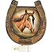 Rivers Edge Products Night Light with Automatic Light Sensor, Rustic Home Decor Wall Plug in, 360 Degree Light Rotation, Auto On-Off Nightlight for Bathroom, Hallway, Bedroom, Nursery, Kitchen, Horse