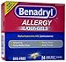 Benadryl Liqui-Gels Antihistamine Allergy Medicine & Cold Relief, Dye-Free Liquid Gels, 24 ct ( Pack of 5) primary