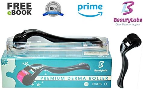 Premium Derma Roller Kit | 540 0.5mm Titanium Needles – Home Use Skin Care Facial Tool + Travel Case |Free E-Book Included|