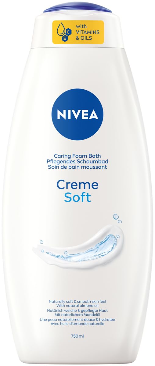 Nivea Soft Care Bath Cream, 750 ml