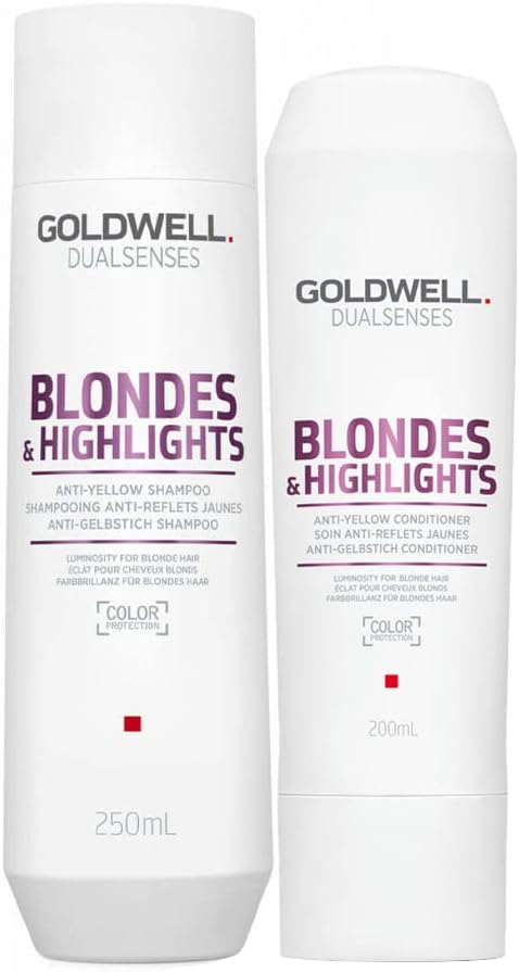 Goldwell Dualsenses Blonde Highlights Anti-Yellow Shampoo 250ml Conditioner