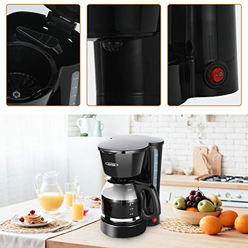 12 cup Coffee Maker, Drip Coffee Machine With Glass Coffee Pot ,Keep