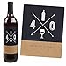 40th Milestone Birthday - Dashingly Aged to Perfection - Birthday Gift For Men - Wine Bottle Label Stickers - Set of 4
