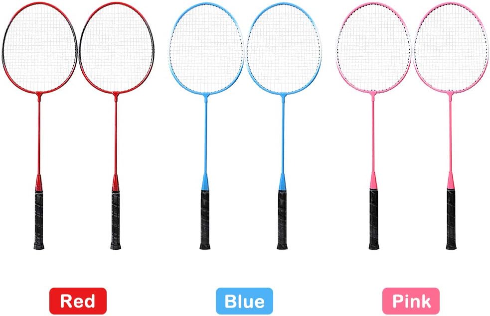 Roeam Outdoor Sport Badminton Rackets Badminton Set 2 Player Badminton Racket Set Indoor Outdoor Sports Adults, Children Practice Badminton Racquet with Cover Bag: Home & Kitchen