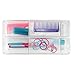 iDesign Linus Plastic Utensil Drawer Divided Organizers, 2-Piece Kitchen Storage Containers with Sliding Tray for Spatulas, Whisks, Spoons, Knives, Silverware, Flatware, 8