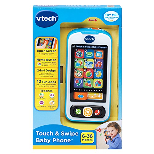 VTech Touch and Swipe Baby Phone - Blue - Online Exclusive