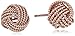 Amazon Essentials Plated Sterling Silver Twisted Love Knot Stud Earrings