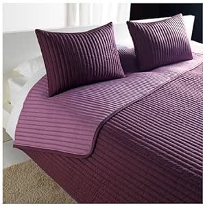 IKEA KARIT - Colcha y 2 fundas de cojines, lila - 260x280 / 40x60 cm