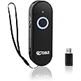 OBZ Mini 2D Bluetooth Barcode Scanner, 2.4G Wireless Barcode Scanner, 3-in-1 Portable Handheld 1D 2D QR Code Scanner Work with iOS Android Windows iPhone iPad Tablet PC POS for Store Inventory Library